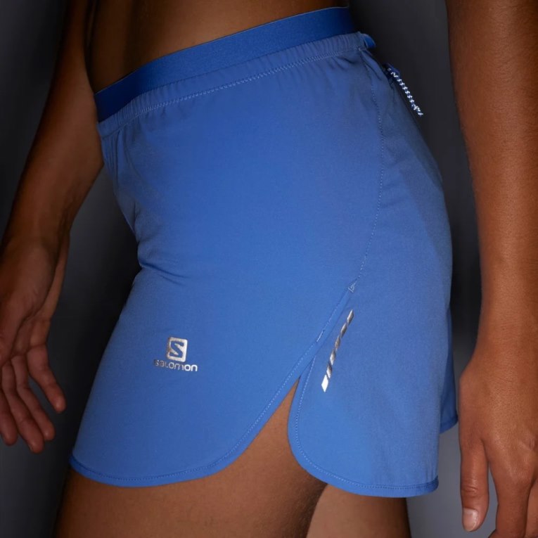 Light Blue Salomon Cross 3'' Women's Running Shorts | PH 89704G